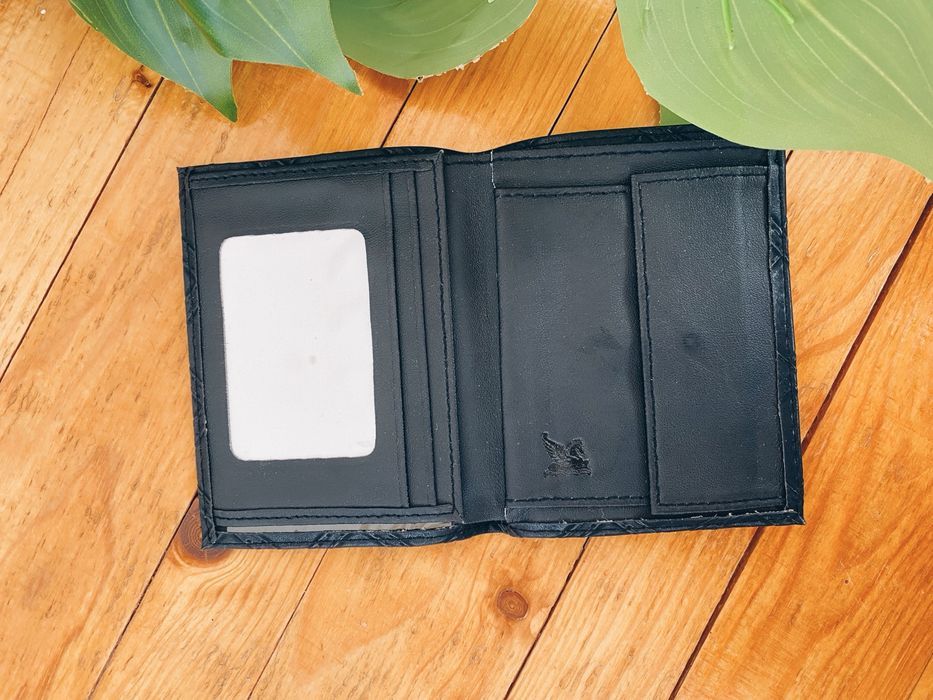 Portfel czarny skorzany