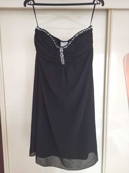 Sukienka z cyrkoniami Vila Galen roz. L 75cm Czarna Zamek Nowa