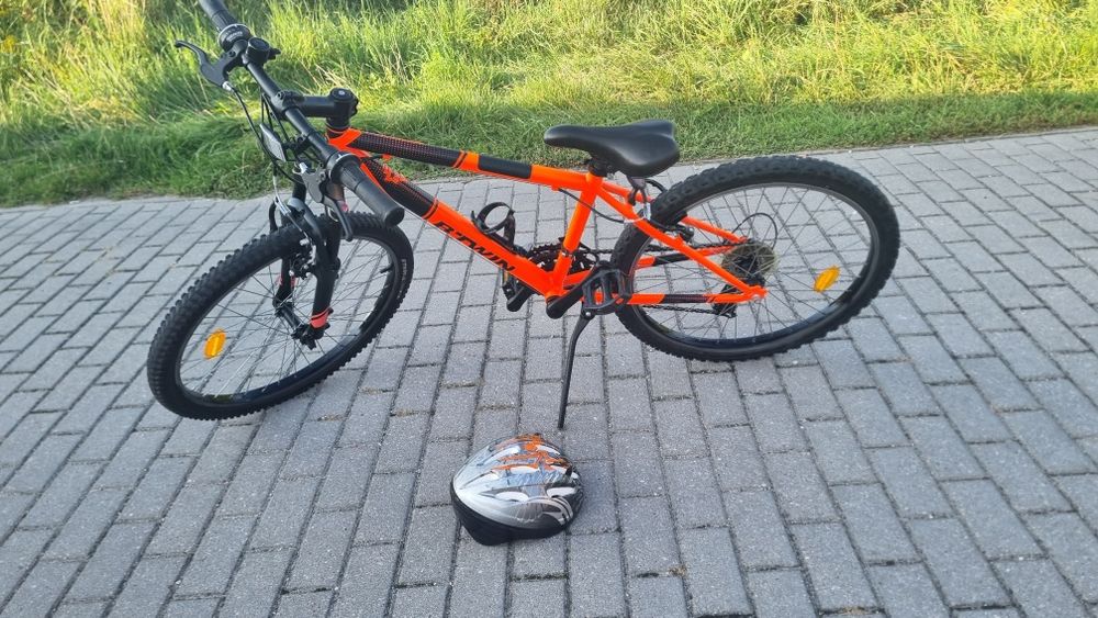 Rower dzieciecy B twin Rockrider 500,kola 24cale, bdb