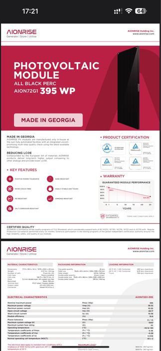 Сонячні панелі 395w