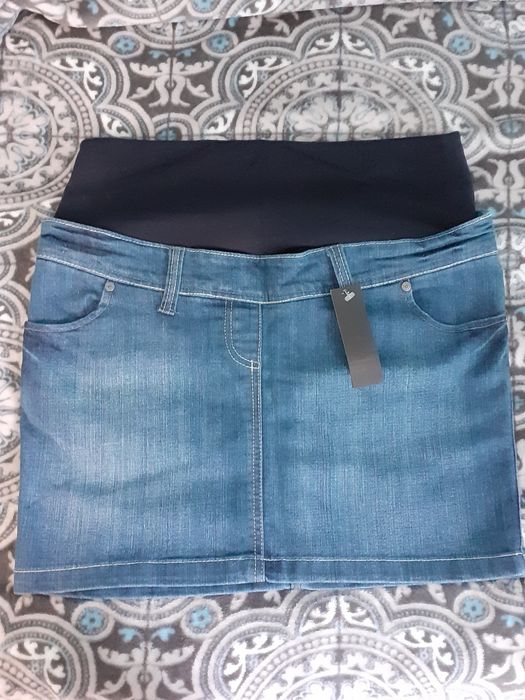 Продам  джинсовую юбку для беременных