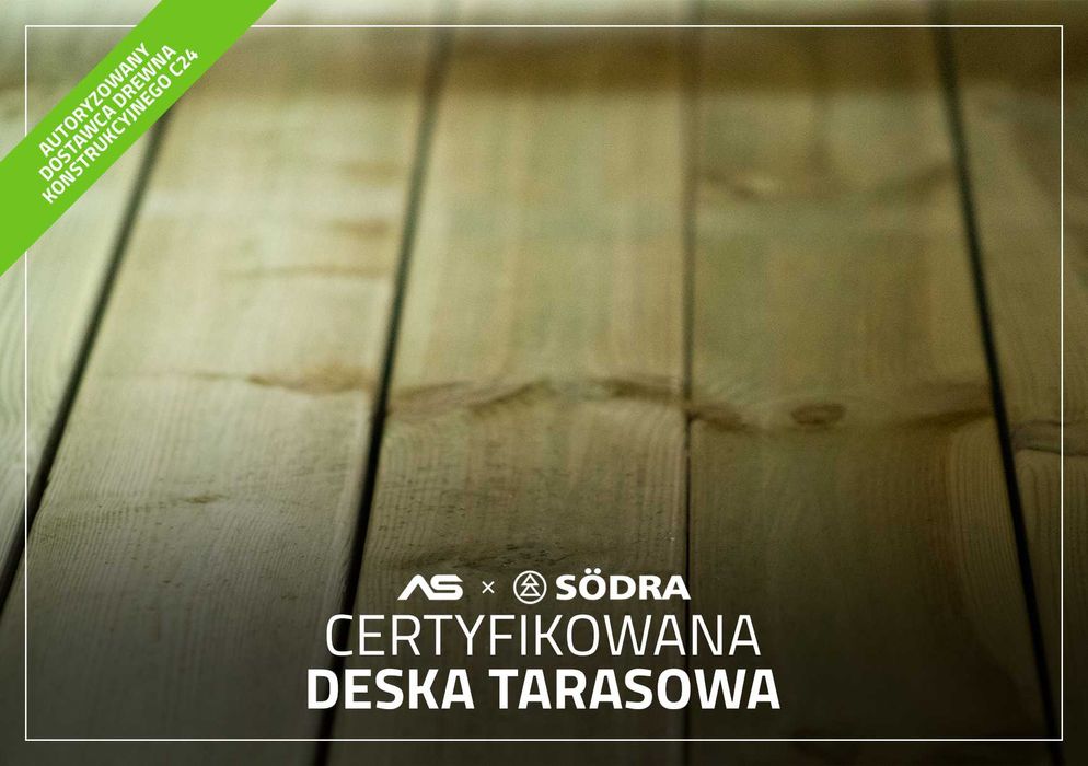 Deska tarasowa gładka impregnowana 28x120 SODRA NTR