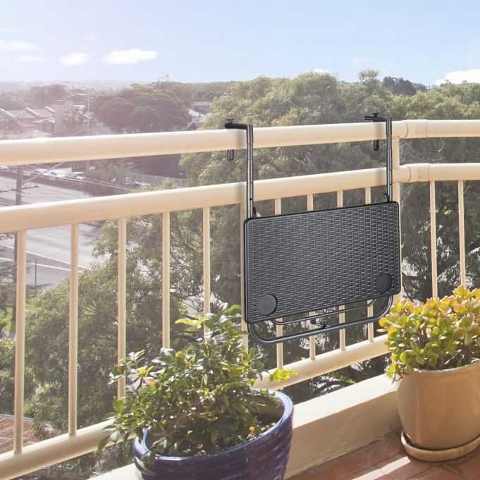 Stolik balkonowy relaxdays