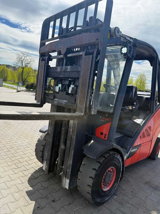 LINDE H35T EVO LPG Triplex вилковий навантажувач з ходу 4,7 м, позиціонер вил 2017 року