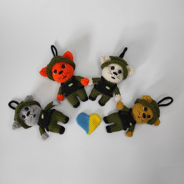 Військовий котик ЗСУ, брелок, оберіг, сувенір