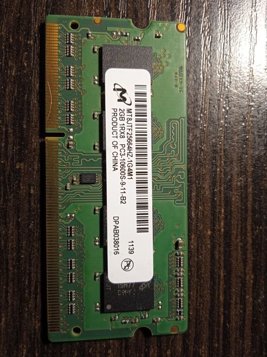 Оперативна пам'ять Micron DDR3 2Gb