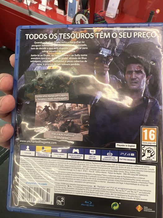 Jogo ps4 playstation hits UNCHARRTED4 o fim de um Ladrao