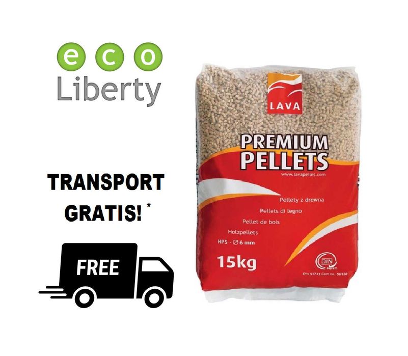 Pellet LAVA 6mm / Pelet Drzewny - Wysoka Kaloryczność / Dostawa GRATIS