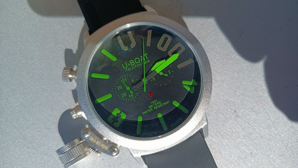 U-Boot potężny zegarek mechaniczny nakręcany automat