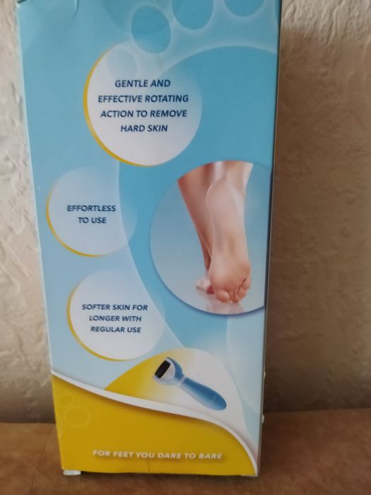 Аккомуляторна пемза, шліфувальна машинка, пилочка для пьяток.