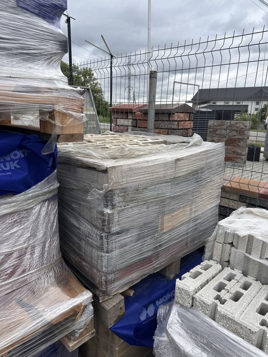 ДРУГИЙ СОРТ Блок модульний, Цегла Кая на паркан, дашки, поребрик