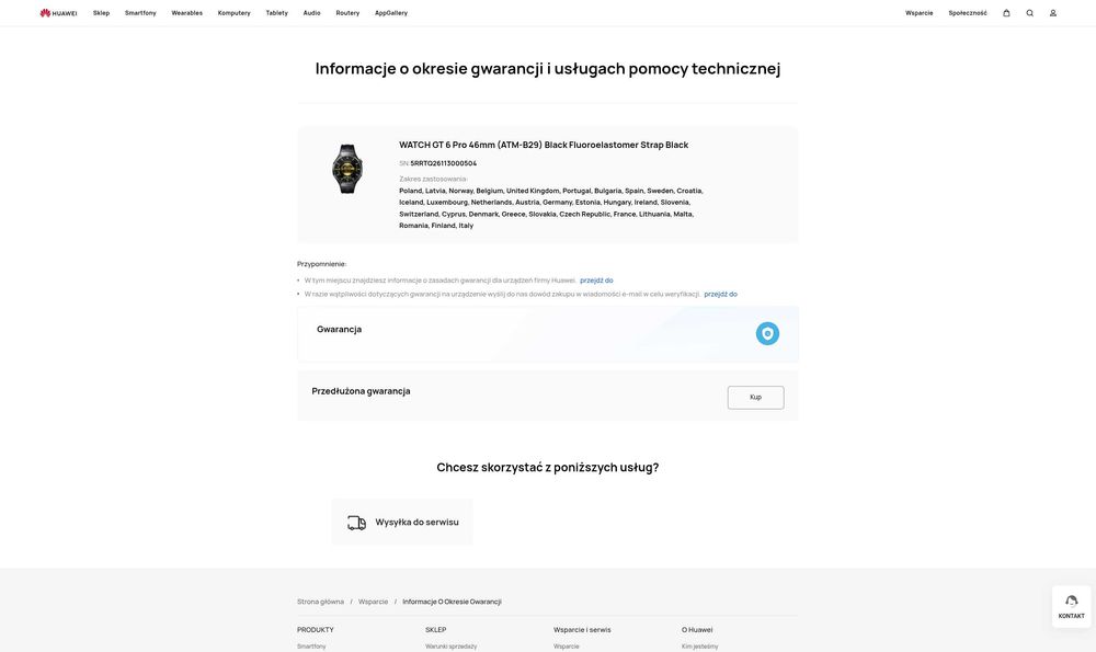 HUAWEI WATCH GT 6 PRO 46mm  Nowy NIEAKTYWOWANY gwar.prod.24M!Komplet