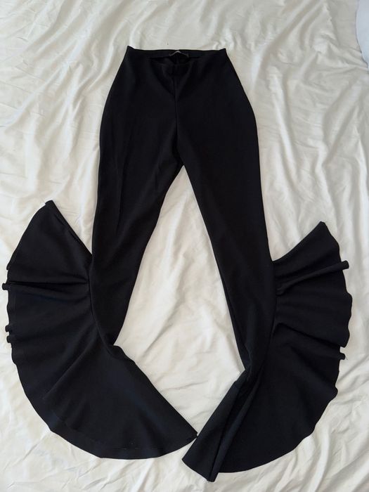 Брюки-кльош висока посадка готичні Missguided