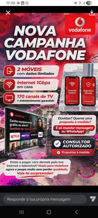 “Internet, TV e Telemóvel – Preço Imbatível