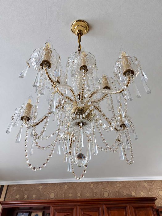 Кришталева люстра Glass LPS Bohemia Crystal, 10 ріжків, Словаччина