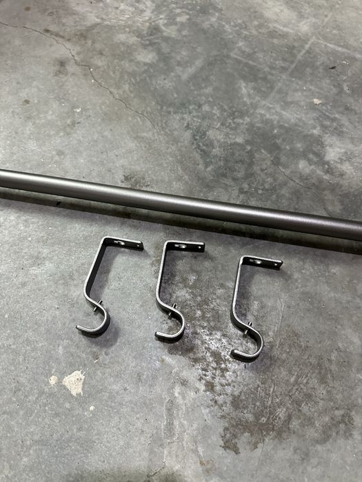 Kit Varão cinza Extensível 210-380cm