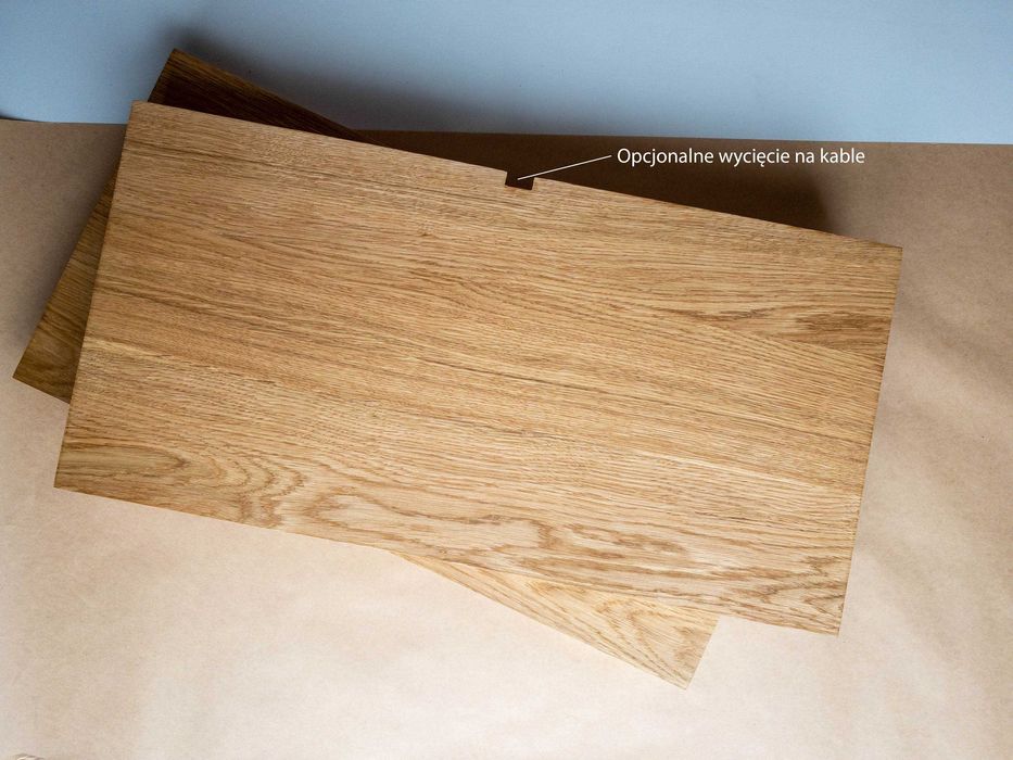 Półka dębowa, lity dąb 4 cm grubości