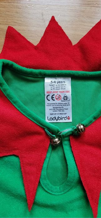 Strój karnawałowy skrzat koszulka