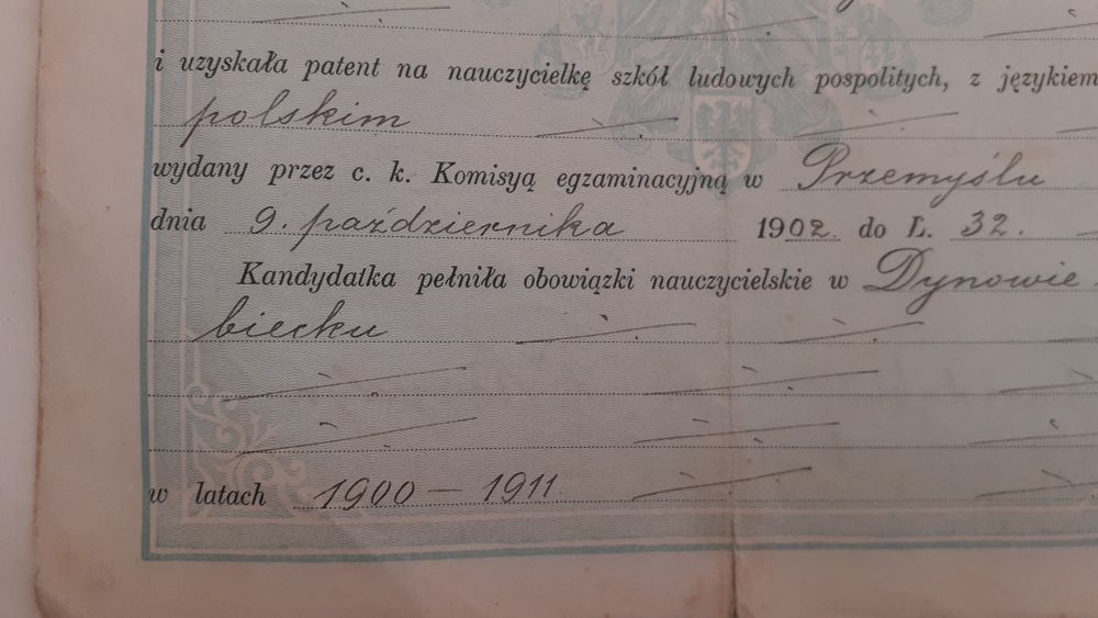 Stare dokumenty - 1911 - LWÓW