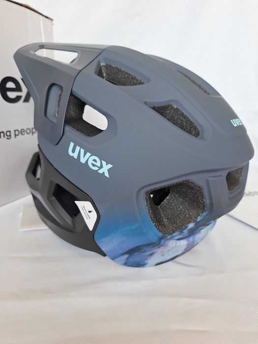 Kask rowerowy fullface Uvex React Jr Fullface Dusk Blue Matt S 52-56cm