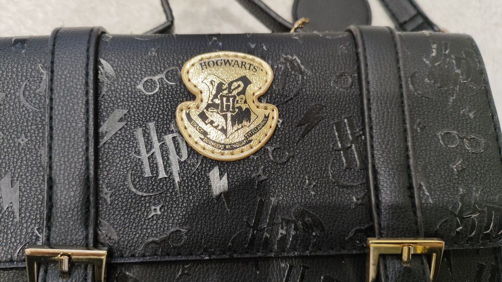 Torebka czarna listonoszka Hogwart Harry Potter