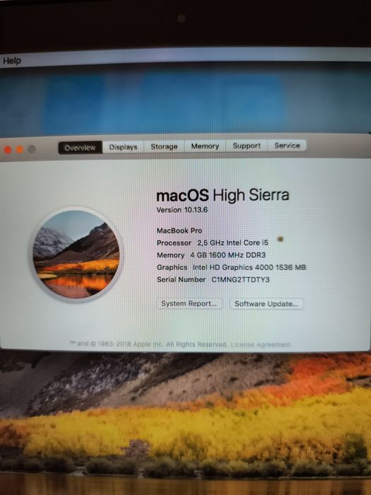 MacBook Pro 13" antigo