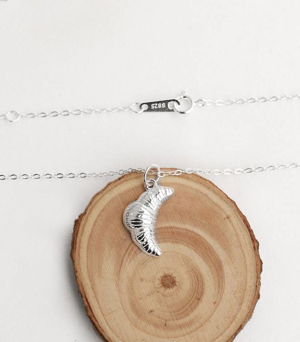 Срібна підвіска кольє Chuttyevo Круасан