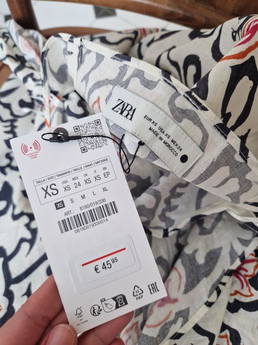 Продам спідницю юбку парео Zara льон лен