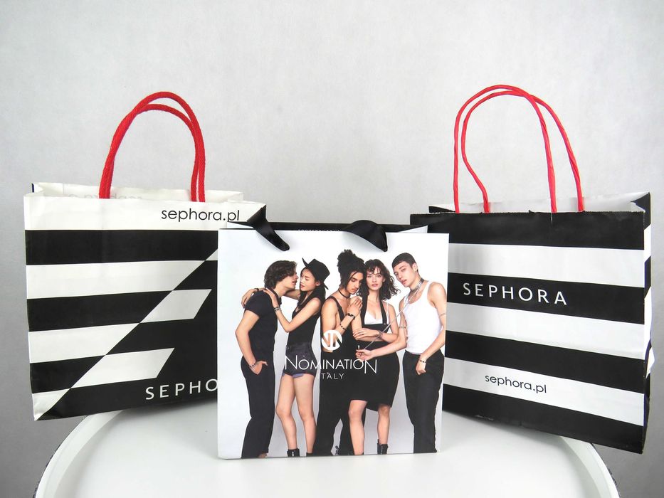 Torebki prezentowe SEPHORA shopping bag NOMINATION Italy torebki zakupowe