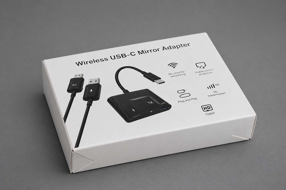 Bezprzewodowy transmiter i odbiornik, 2,4G/5G USB C na HDMI Extender