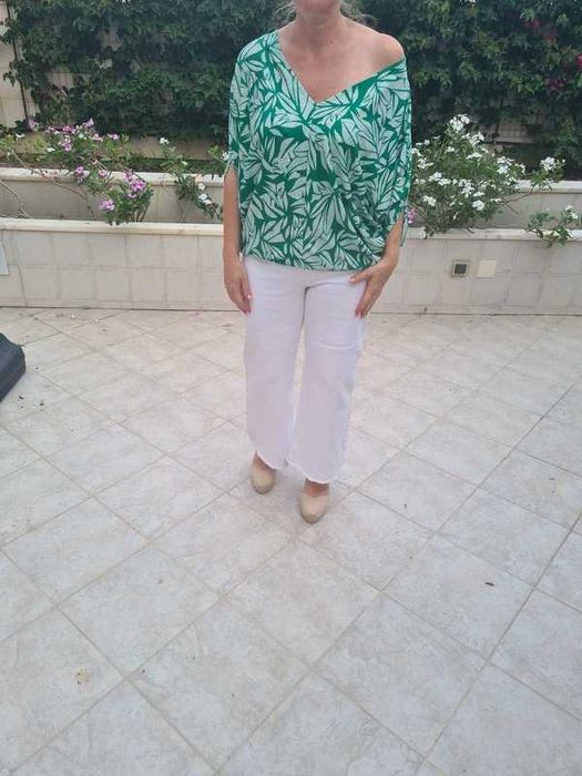 Blusa larga verde da Vintage Bazaar