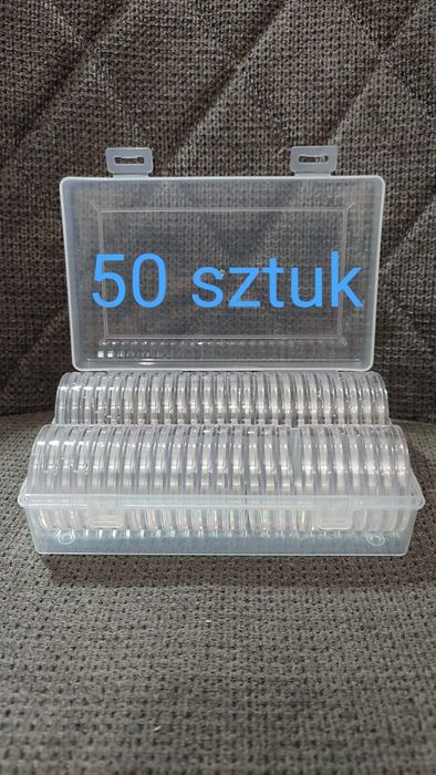 Kapsle na monety max 40 mm z regulacją średnicy