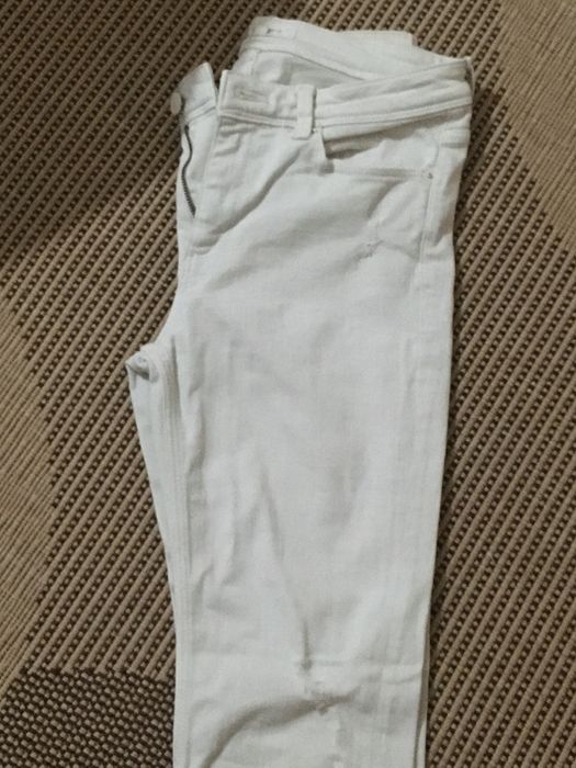 Calças de ganga brancas da Springfield