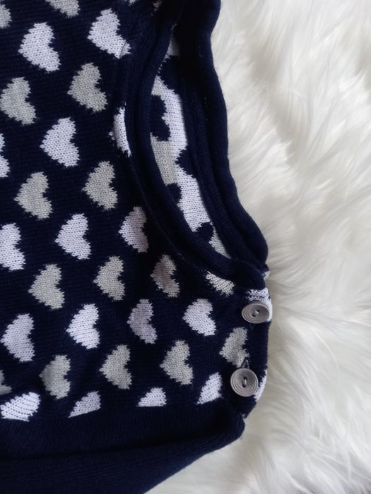 Sweter sweterek serduszka Jomar roz 116 akryl