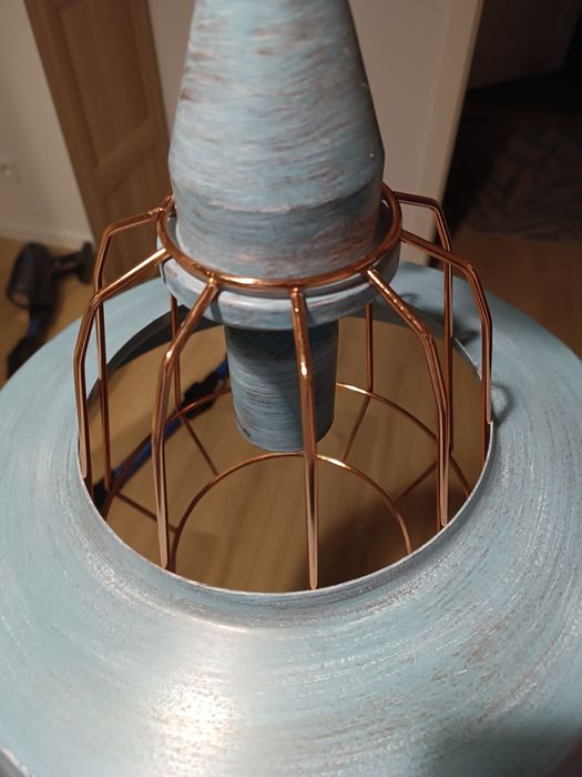 Lampa wisząca niebieska