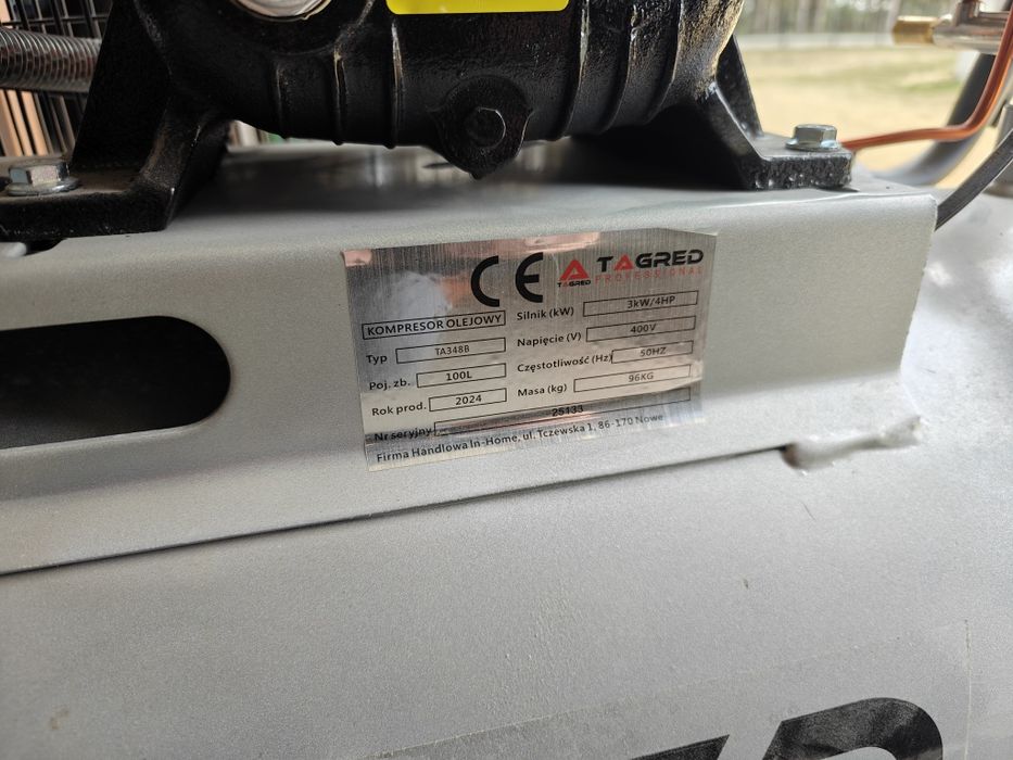 Sprzedam kompresor / sprężarkę olejową 400V 100l zbiornik