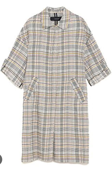 Zara Basic płaszcz w kratę nowy L