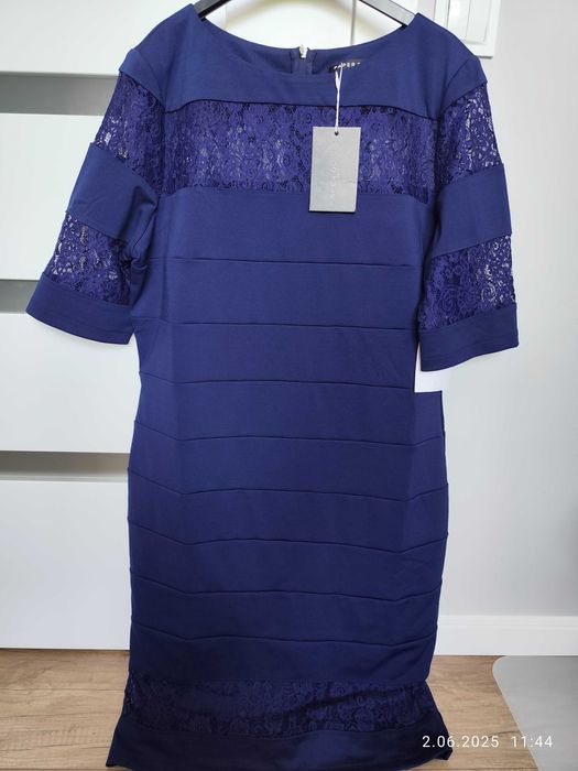 Sukienka wieczorowa wesele chrzciny Paper Dolls 44/46