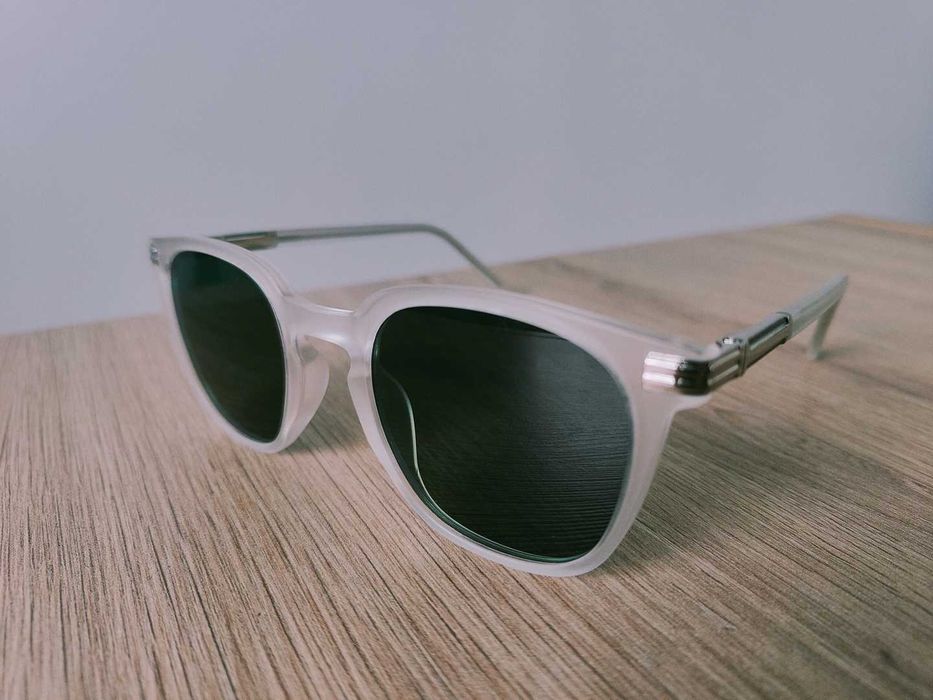 Okulary przeciwsłoneczne | Zielone szkiełka | Matowe oprawki