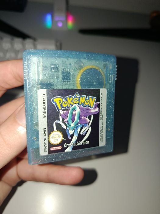 Pokemon Crystal Inglês com pcb japonesa