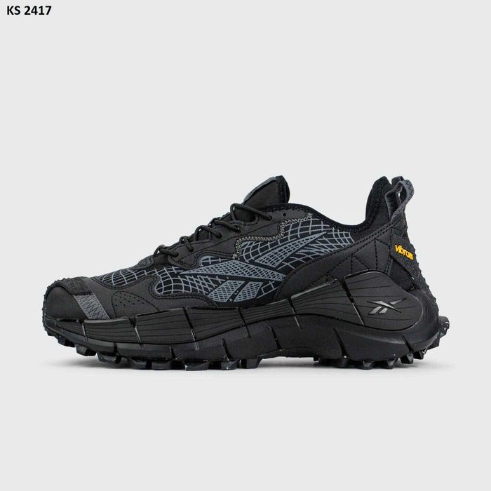 Кросівки Reebok Zig Kinetica 2.5 EDGE Black Gray. Арт: KS 2417