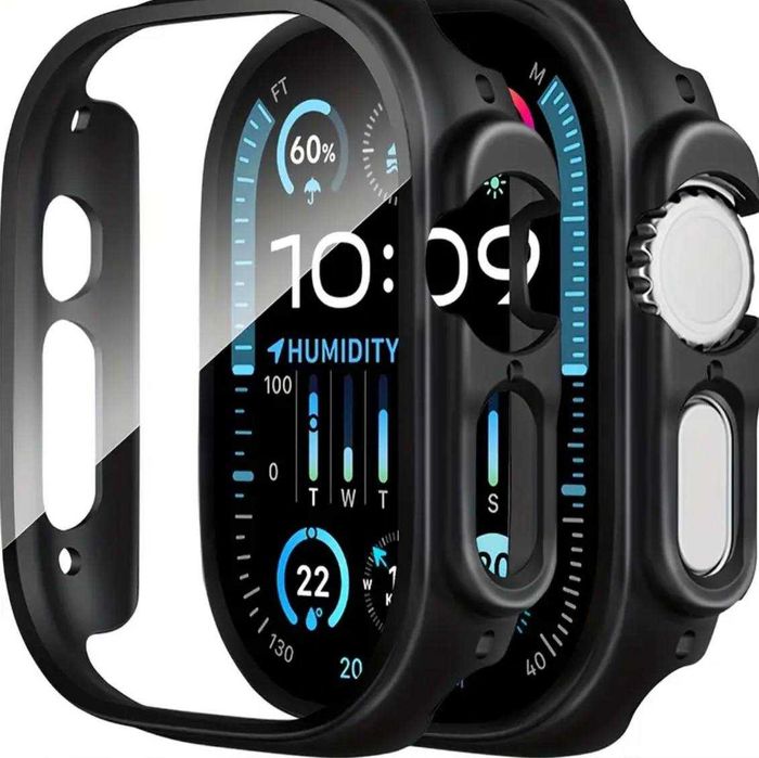 Чохол бампер із загартованим склом для Apple Watch Ultra 1, 2 ,3 49mm