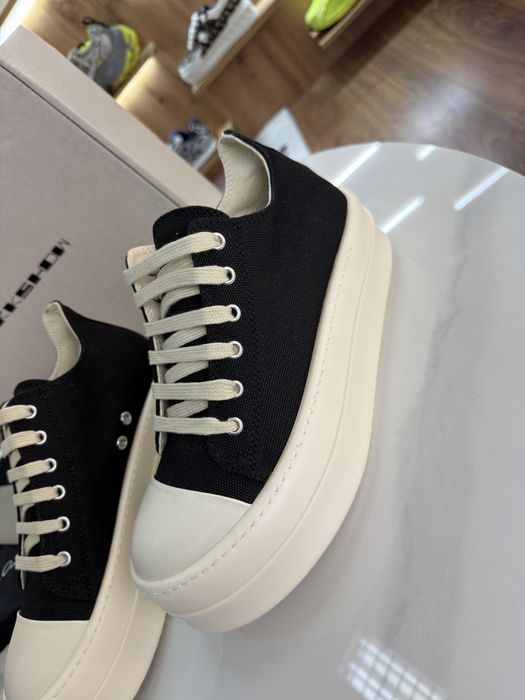 Снікерси Кросівки RICK OWENS Drksdw Ramones Black Beige