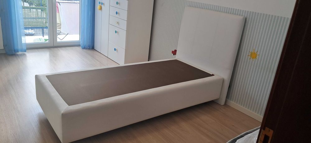 Somier de cama 90x200 em pele