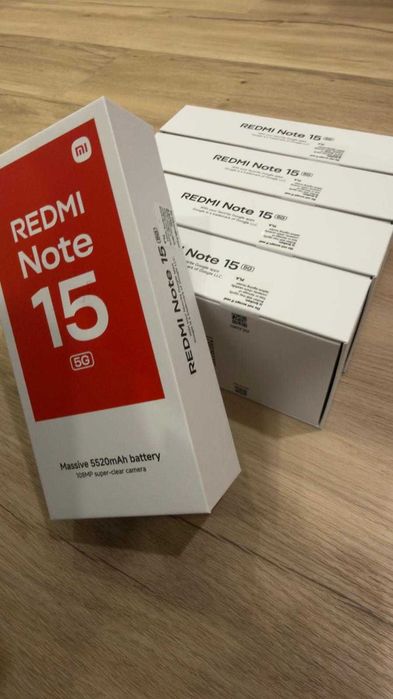 Telemóvel Xiaomi Redmi Note 15 5G - 8GB ram 256GB disco Preto - Novos caixa fechada !