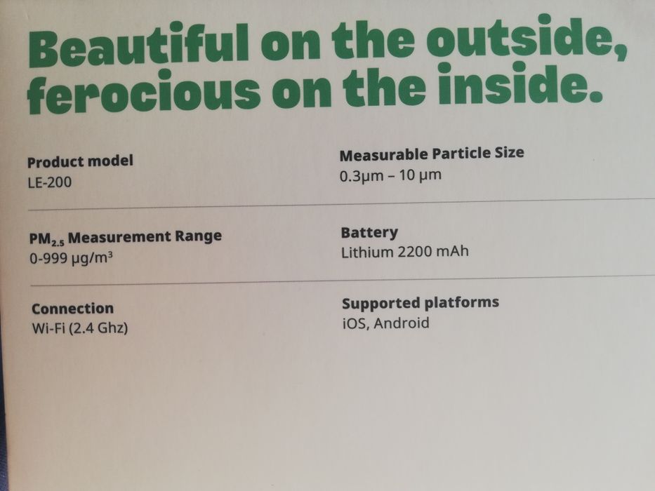 Laser egg 2 kaiterra Miernik jakości powietrza