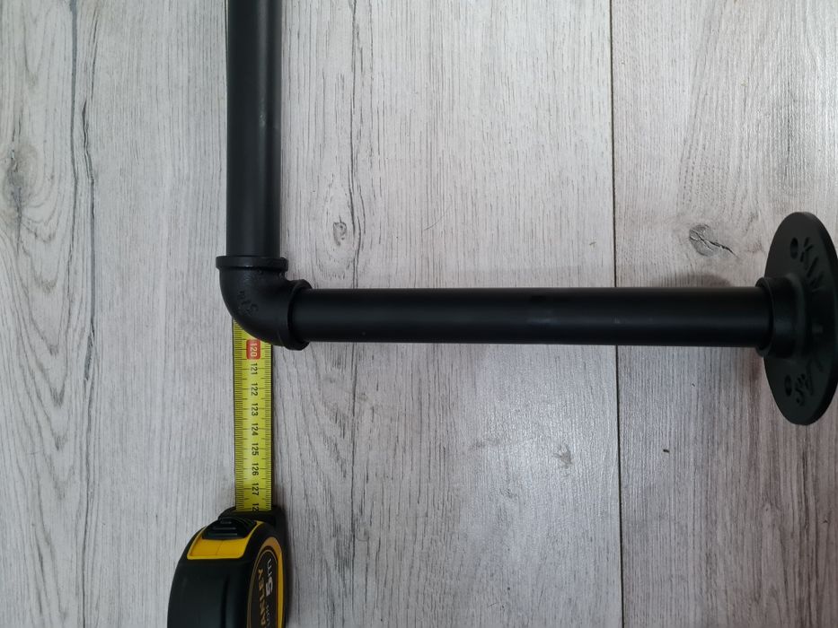 Wieszak na ubrania Industrial loft 120x25 cm rurki