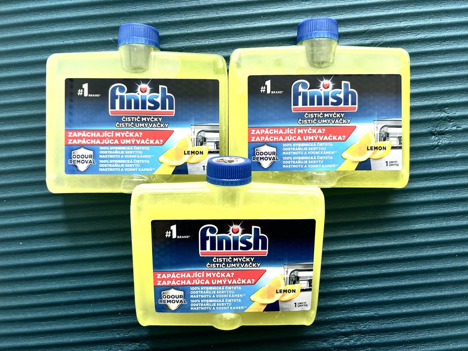 3x Finish Plyn 250 ml do czyszczenia zmywarki