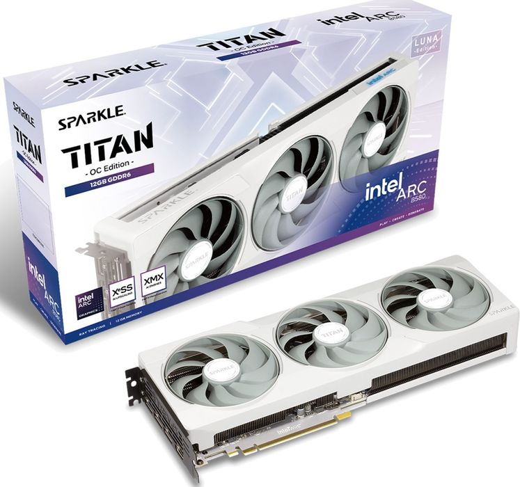 Відеокарта Sparkle Intel Arc B580 TITAN Luna OC