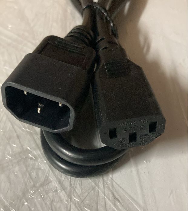 Cabo de Alimentação C13 Macho - C14 Fêmea